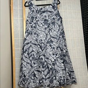 Black and White Paisley Dress